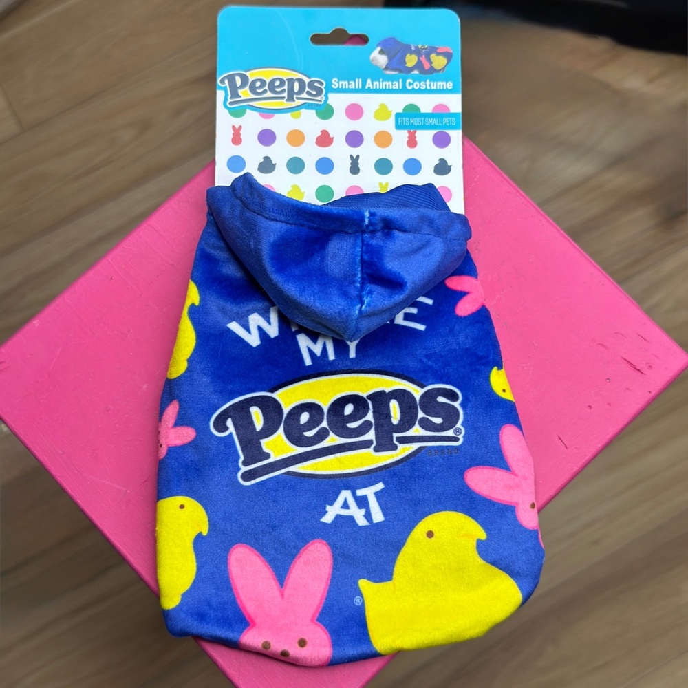 NWT OFFICIALLY LICENSED PEEPS Where’s My Peeps Sm Pet Adjustable Costume Easter
